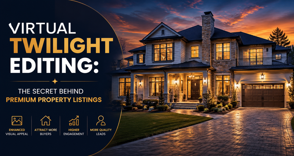 Virtual Twilight Editing: The Secret Behind Premium Property Listings  - Cover Image